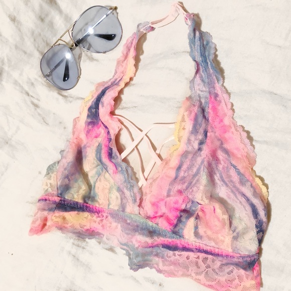 PINK Victoria's Secret Other - VS PINK Caged Lace Bralette Halter M